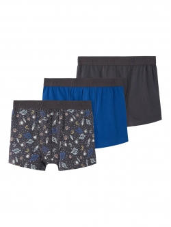 Name it 3-pak boxershorts/underbukser i Space blå til drenge