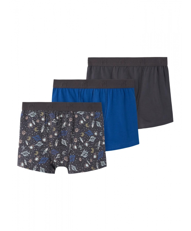 Name it 3-pak boxershorts/underbukser i Space blå til drenge