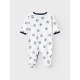 Name it pyjamas dragt i hvid m. fodbolde til børn