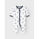 Name it pyjamas dragt i hvid m. fodbolde til børn