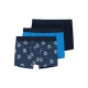 Name it 3-pak boxershorts/underbukser i blå med fodbolde til drenge