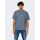 ONLY & SONS t-shirt i Flint Stone til herre | Relaxed fit |
