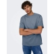 ONLY & SONS t-shirt i Flint Stone til herre | Relaxed fit |