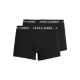 Jack & Jones Junior 2-pak boksershorts i sort til drenge