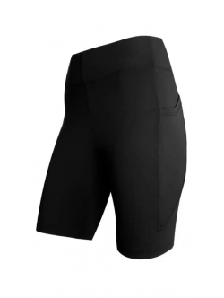 Festival bambus-cykelshorts i sort til kvinder