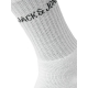 Jack & Jones Junior 5-pak bomulds tennissokker i hvid til drenge