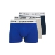 Jack & Jones 3pak multifarvet boksershorts med hvid linning til herre