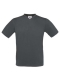 B&C Exact t-shirt med v-hals i mørkegrå til herre