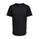 ONLY & SONS t-shirt i sort til herre | long fit |
