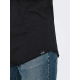 ONLY & SONS t-shirt i sort til herre | long fit |