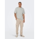 ONLY & SONS t-shirt i Mirage Gray til herre | Relaxed fit |