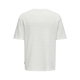 ONLY & SONS strikket t-shirt i hvid til herre
