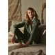 JBS Of Denmark Women bambus pyjamas skjorte i grøn til kvinder