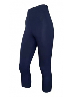 Festival bambus leggins capri 3/4 i navy til kvinder