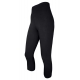 Festival bambus leggins capri 3/4 i sort til kvinder