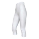 Festival hvide bambus-caprileggings 3/4 til kvinder – S, M, L, XL, 2XL, 3XL og 4XL