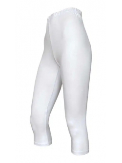 Festival bambus leggins capri 3/4 i hvid til kvinder