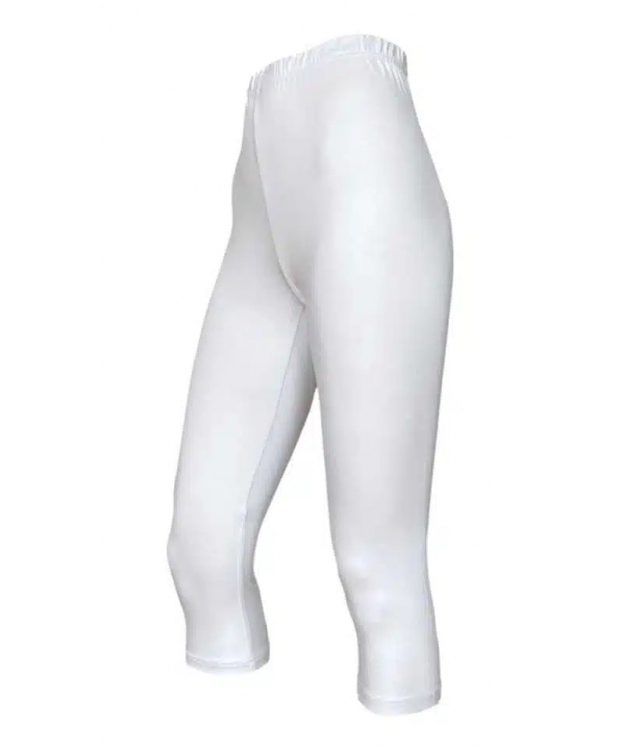 Festival Bambus Capri Leggings 3/4 i Hvid til Kvinder - Bløde & Åndbare