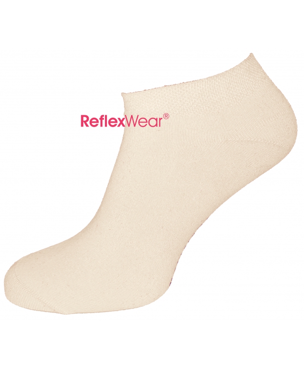 ReflexWear Comfort & Diabetes "Low Cut" unisex tynde ankelstrømper i neutral farve