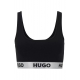 HUGO sports-bh i sort m. logo til kvinder