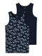 Name it 2-pak undertrøje/tank top i Sapphire game til drenge