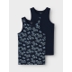 Name it 2-pak undertrøje/tank top i Sapphire game til drenge