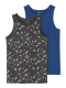 Name it 2-pak undertrøje/tank top i Space blå til drenge