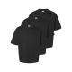 Selected 3pak t-shirt med rund hals i sort til herre