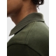 Selected Homme polo t-shirt med lynlås i mørkegrøn til herre