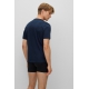 BOSS 3pak t-shirts med økologisk bomuld i sort, navy og bordeauxrød til herre.
