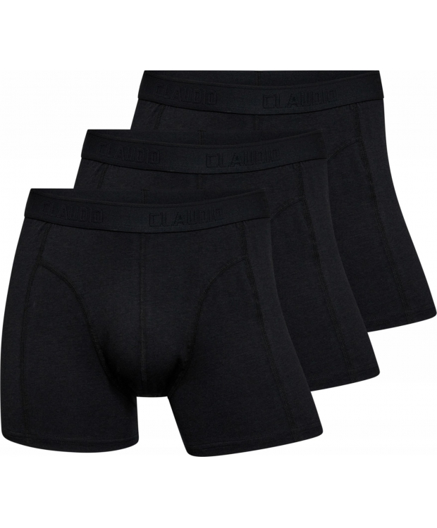 Claudio 3pak bambus underbukser/tights i sort til herre