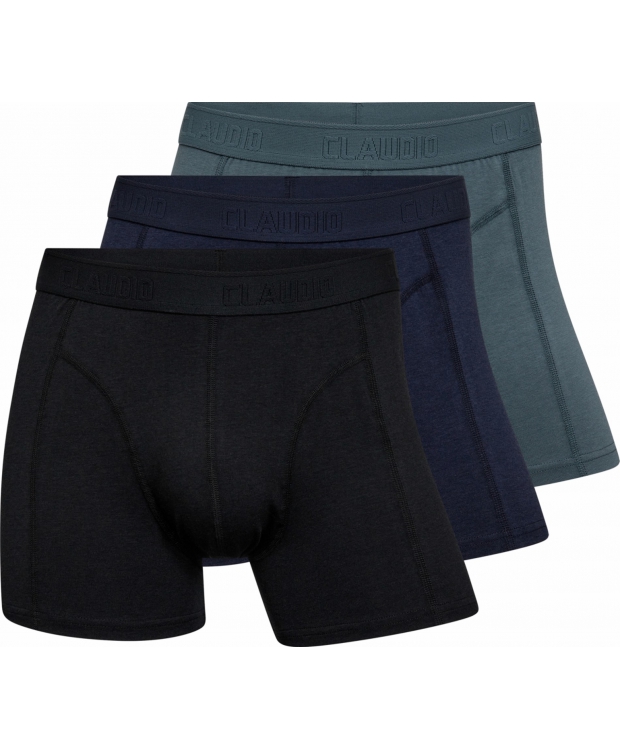 Claudio 3pak bambus underbukser/tights i multifarvet til herre