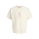 Jack & Jones Junior t-shirt i antique white til drenge