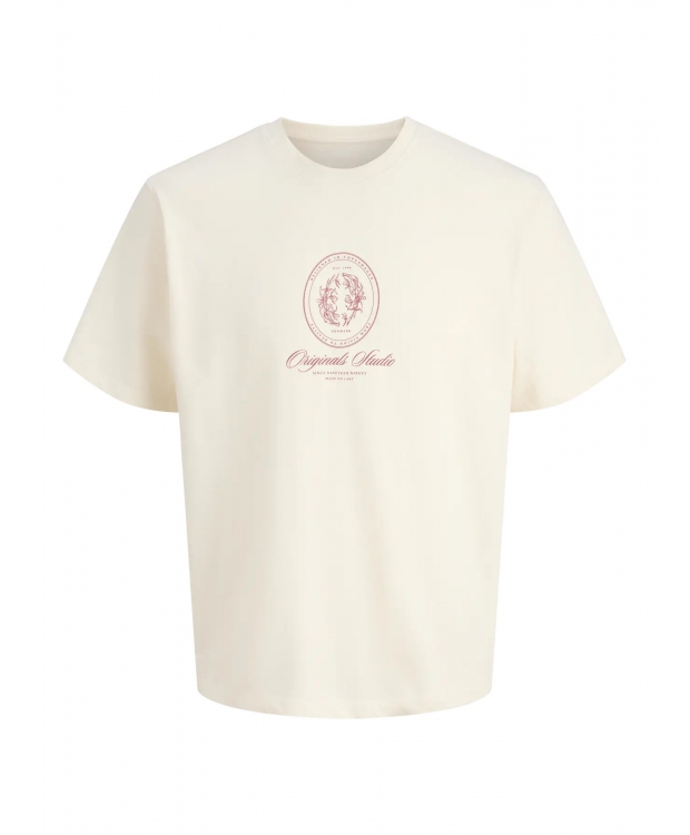 Jack & Jones Junior t-shirt i antique white til drenge