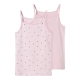 Name it 2-pak undertrøje/tank top i lyserød til piger