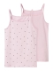 Name it 2-pak undertrøje/tank top i lyserød til piger