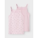 Name it 2-pak undertrøje/tank top i lyserød til piger