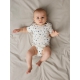 Name It 3pak Bodystocking i lyserød og hvid med blomster til baby