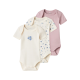 Name It 3pak Bodystocking i lyserød og hvid med blomster til baby