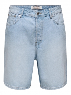 ONLY & SONS Denimshorts i lyseblå til herre