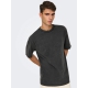 ONLY & SONS DISTRESS t-shirt i sort til herre