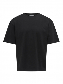 ONLY & SONS t-shirt i sort til herre
