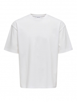 ONLY & SONS t-shirt i hvid til herre