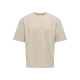 ONLY & SONS t-shirt i beige til herre