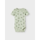 Name It 3pak Bodystocking i grøn med elefanter til baby