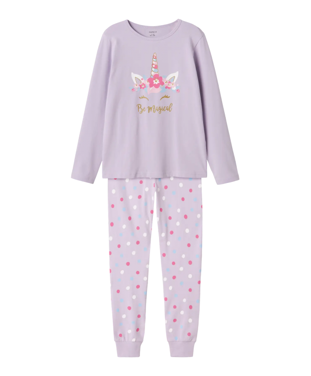Name It Nattøjsæt "Magical" i lilla til piger
