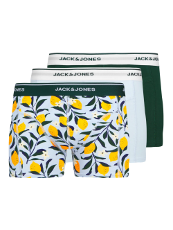 Jack & Jones 3pak multi farvet boksershorts med citroner til herre