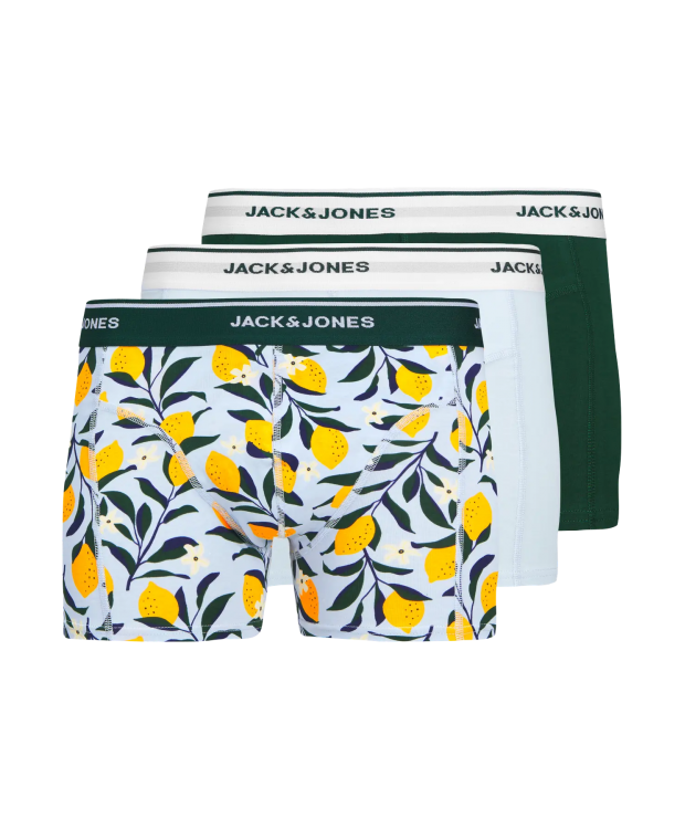 Jack & Jones 3pak multi farvet boksershorts med citroner til herre