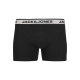 Jack & Jones 3pak sort og hvid boksershorts med simpelt mønster til herre