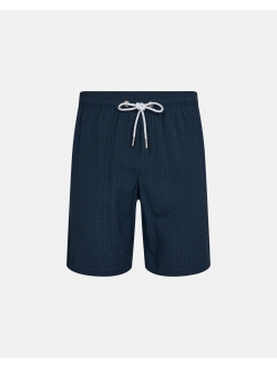 JBS of Denmark "Seersucker" stribet shorts i navy til herre